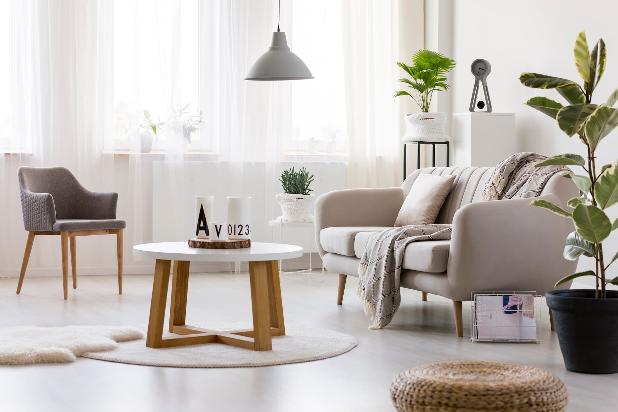Salon confortable d'un appartement Hom'issimo