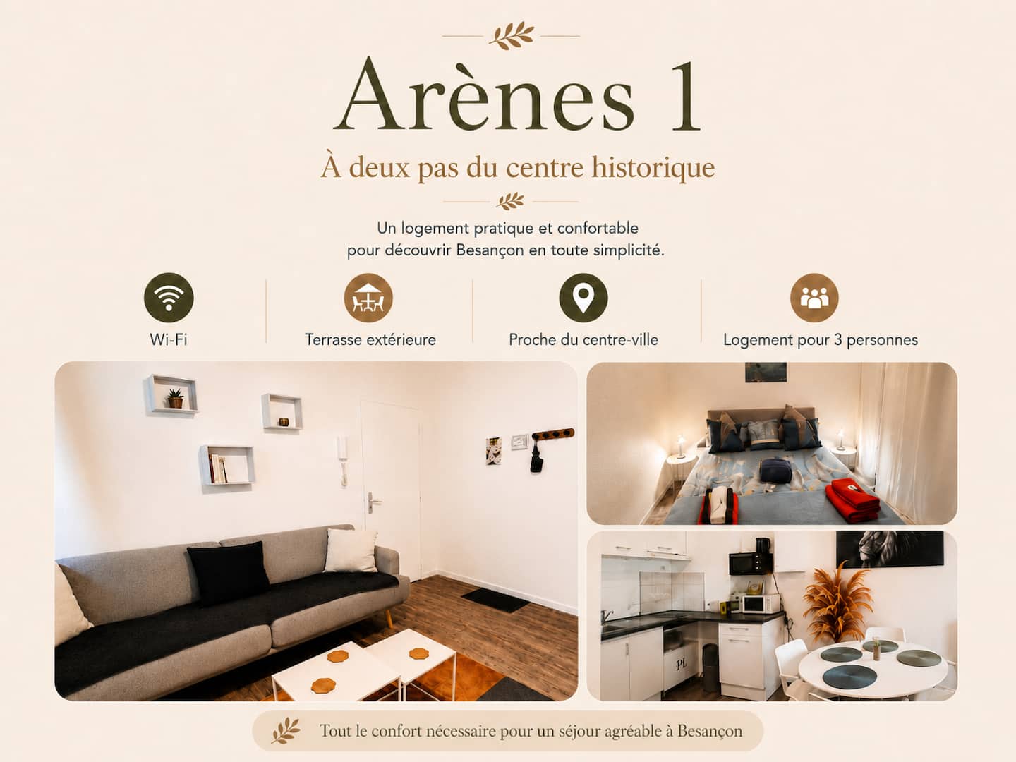 Arènes 1, à deux pas du centre historique